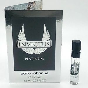 ❤️ 4 for $25 Paco Rabanne Invictus Platinum Mini Travel Vial NEW